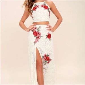 Ivory TWO PIECE maxi dress